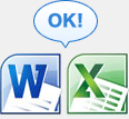 Microsoft officeデータ（ワード・エクセル） OK!